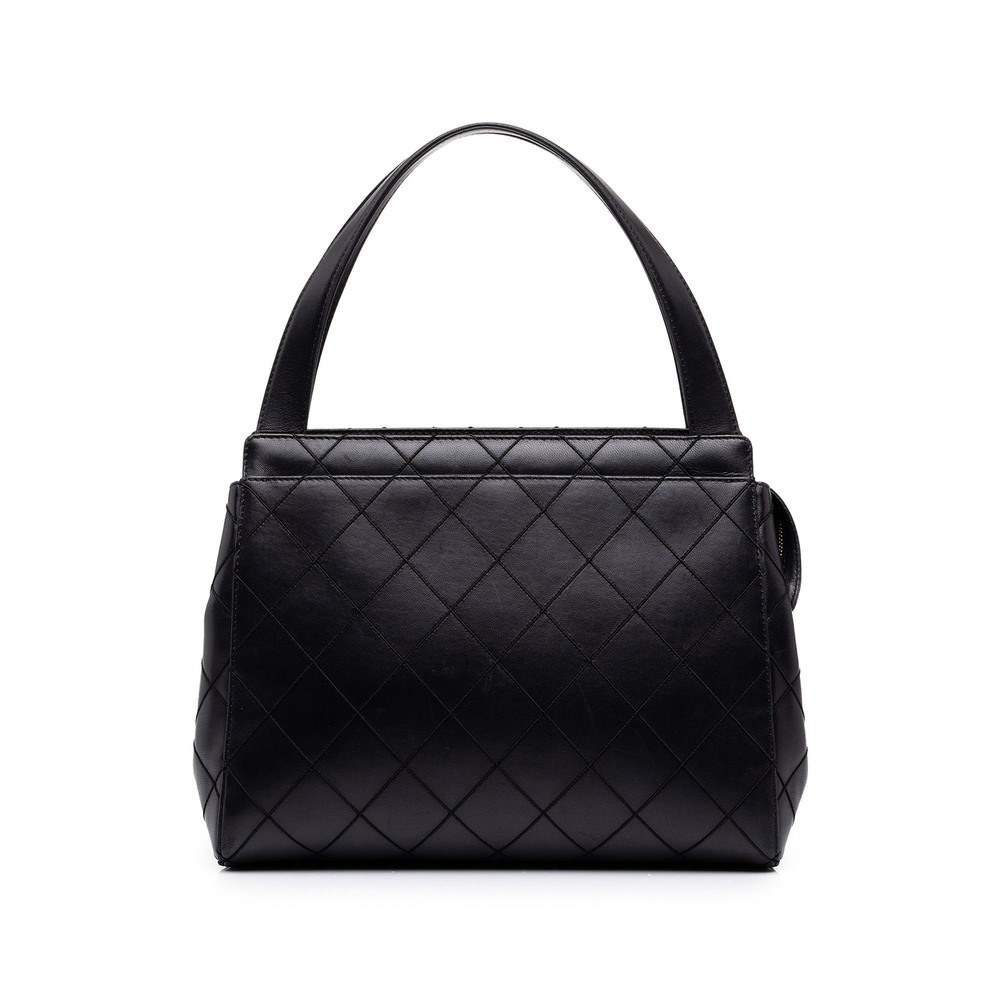 Pre-Loved Chanel CC Stitched Lambskin Handbag